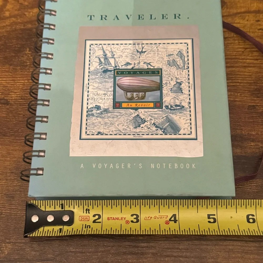 Stewart Tabori Chang Traveler Vintage Voyage Map Journal 1996 Spiral Travel Book