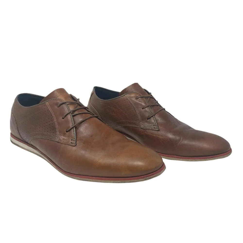Steve Madden Tan Leather Shoes Size 13 Lace‎ Up St Annes