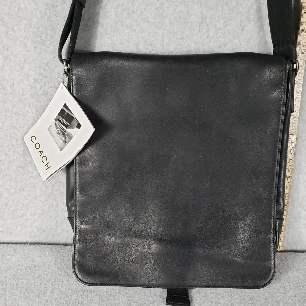 Coach black leather