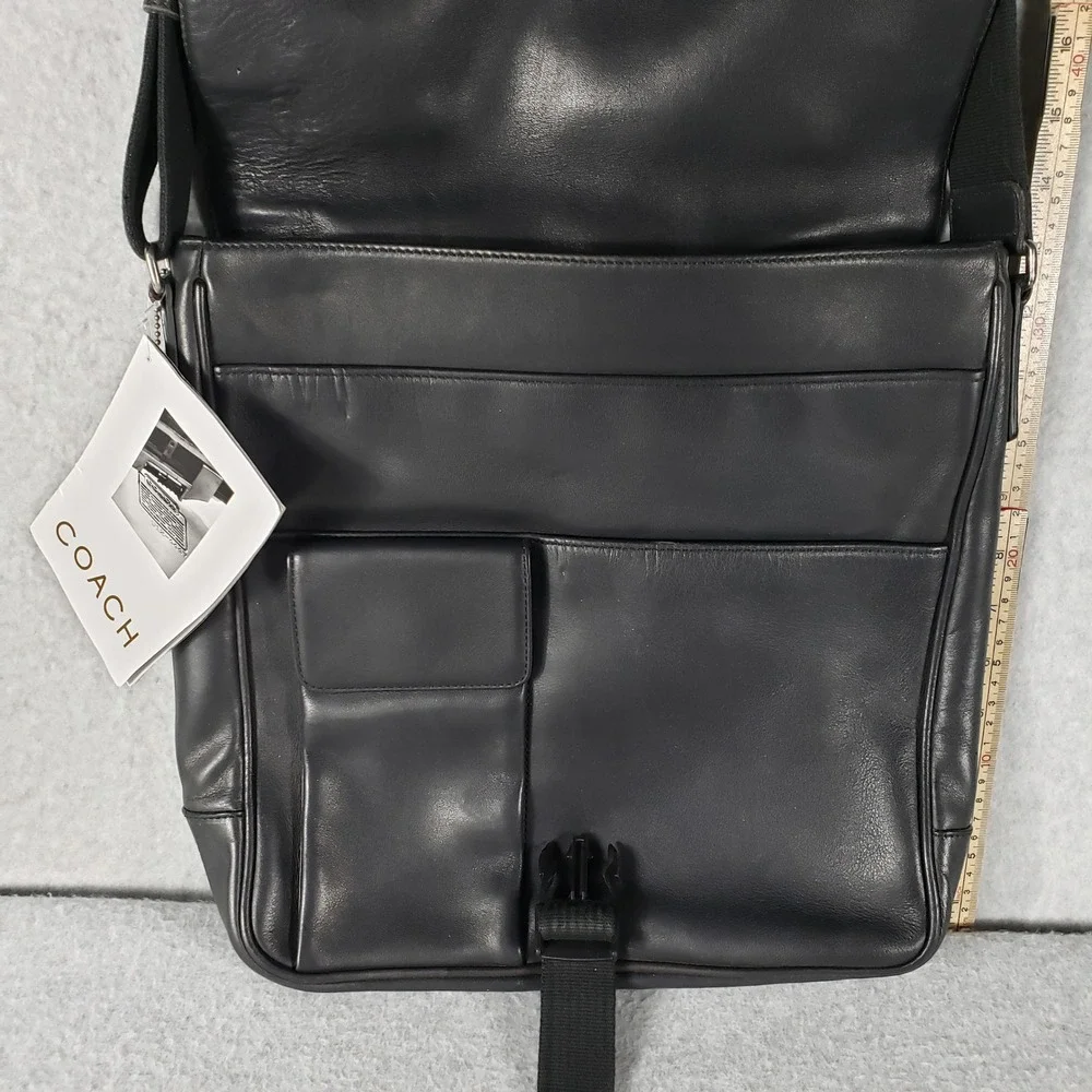 Coach black leather