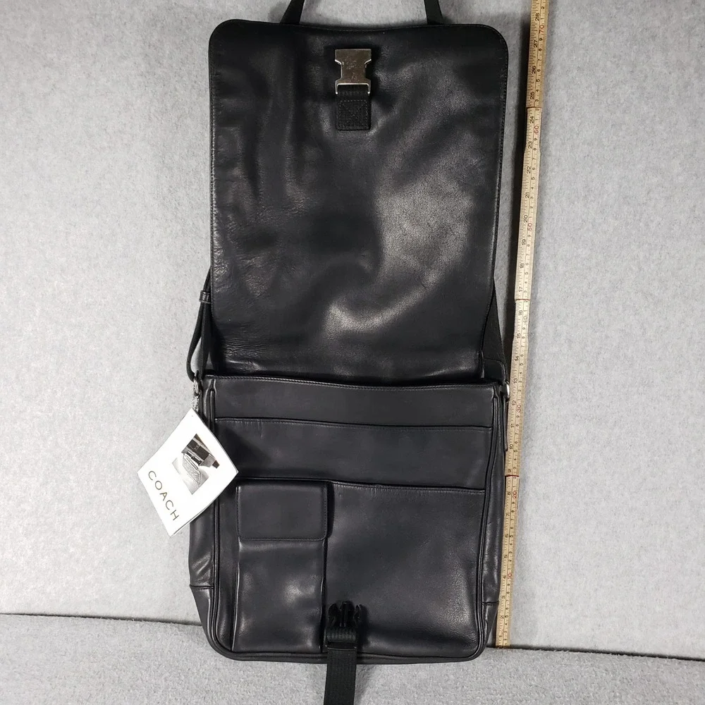 Coach black leather