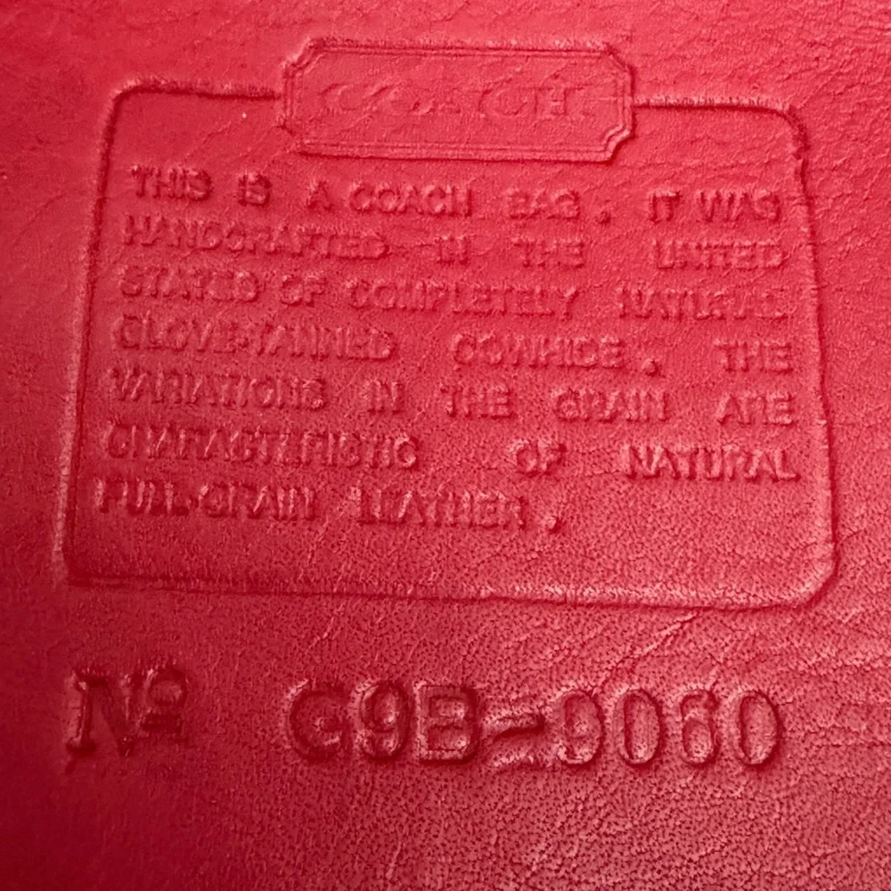 Coach chic red