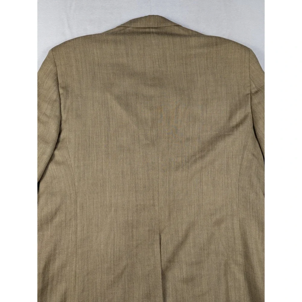 Lauren Ralph Lauren Silk Wool‎ Herringbone Mens Blazer Size 44L