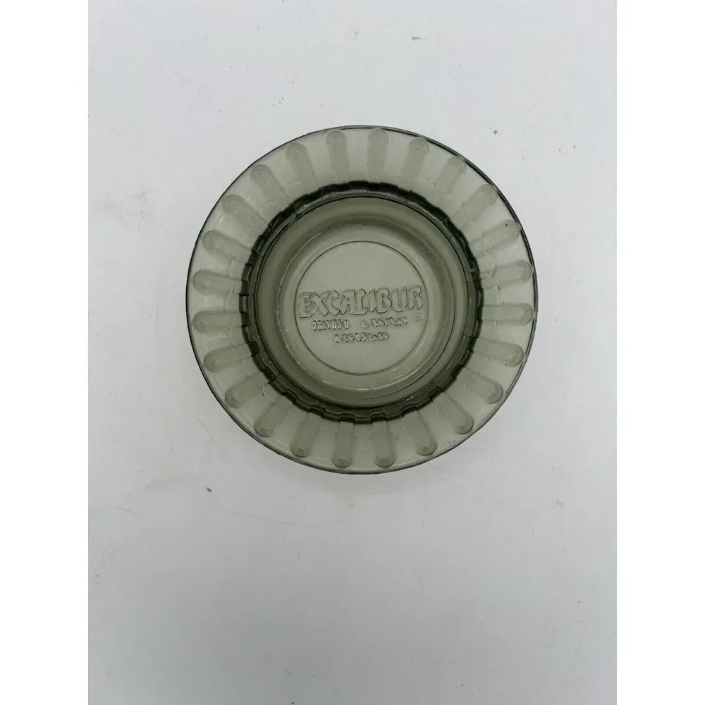 Vintage Excalibur Hotel and Casino Ashtray Smoke Grey‎