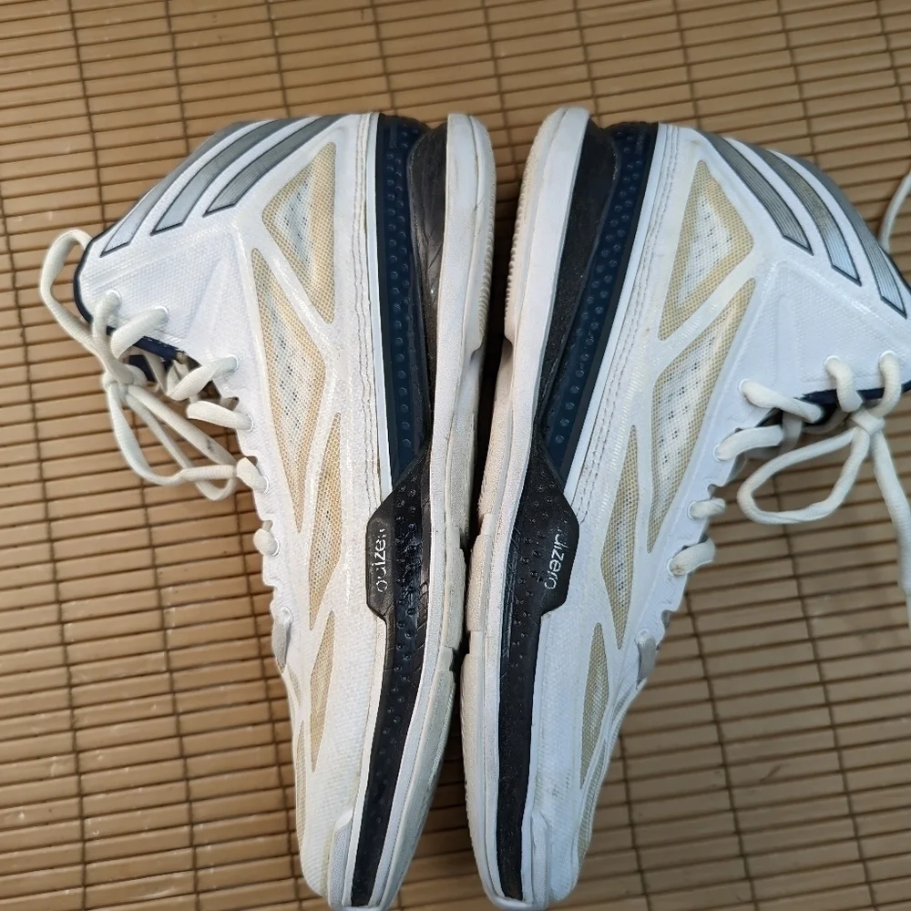 Adidas Adizero Crazy Light 3 Sprintframe Basketball Shoes White Blue Mens Size 1