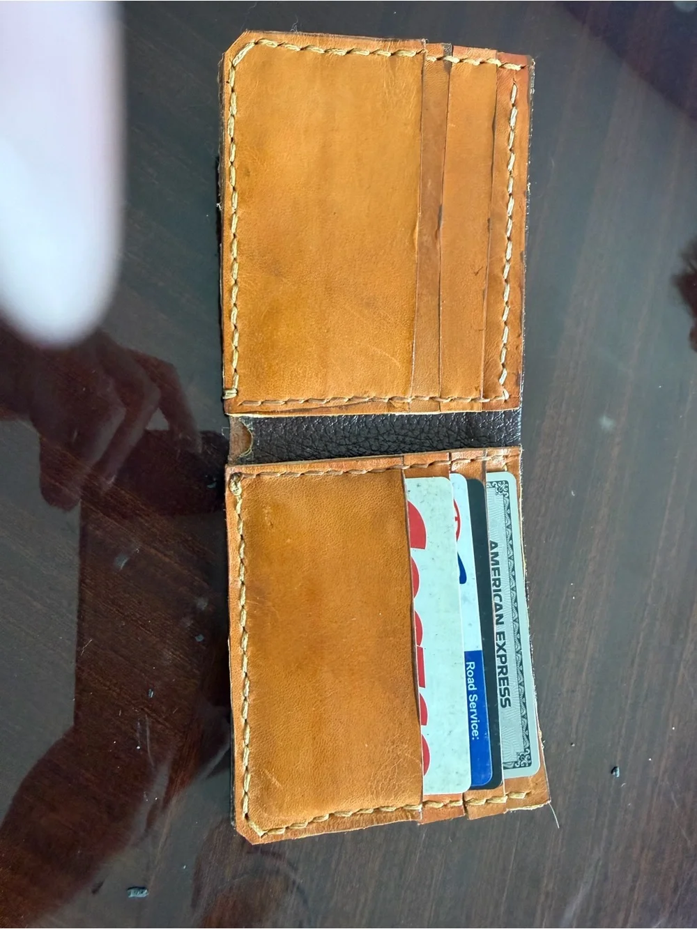 Classic Tan Leather hand crafted Wallet