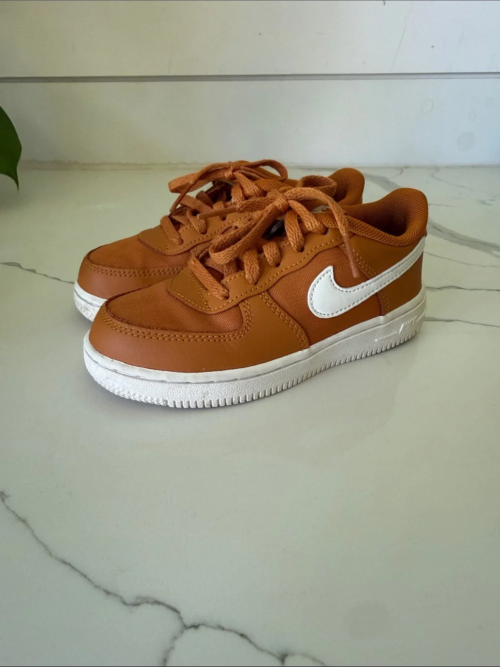 Nike Kids Air Force 1 Orange White