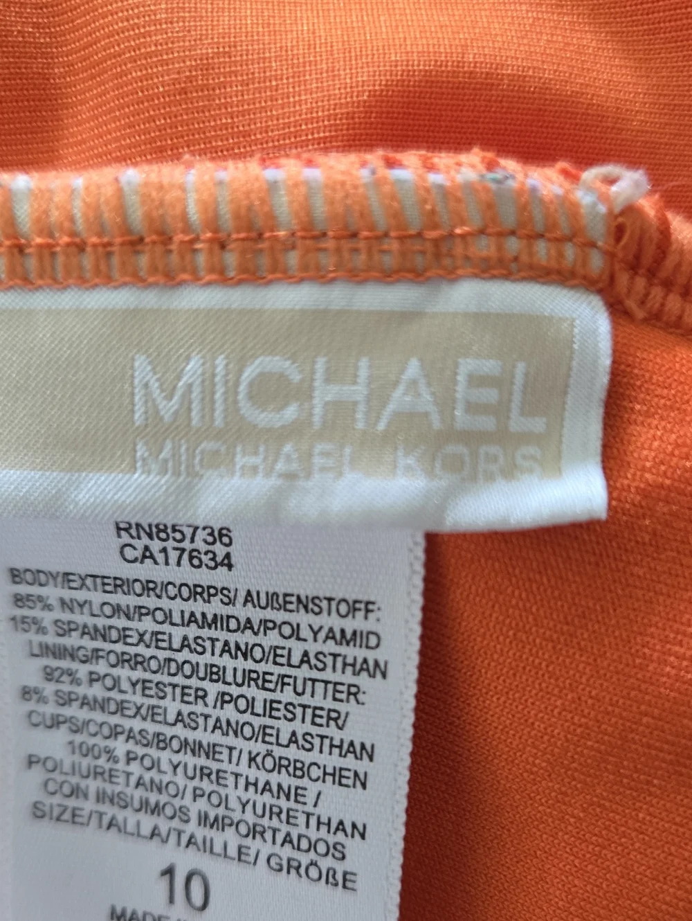 Michael Kors bold orange