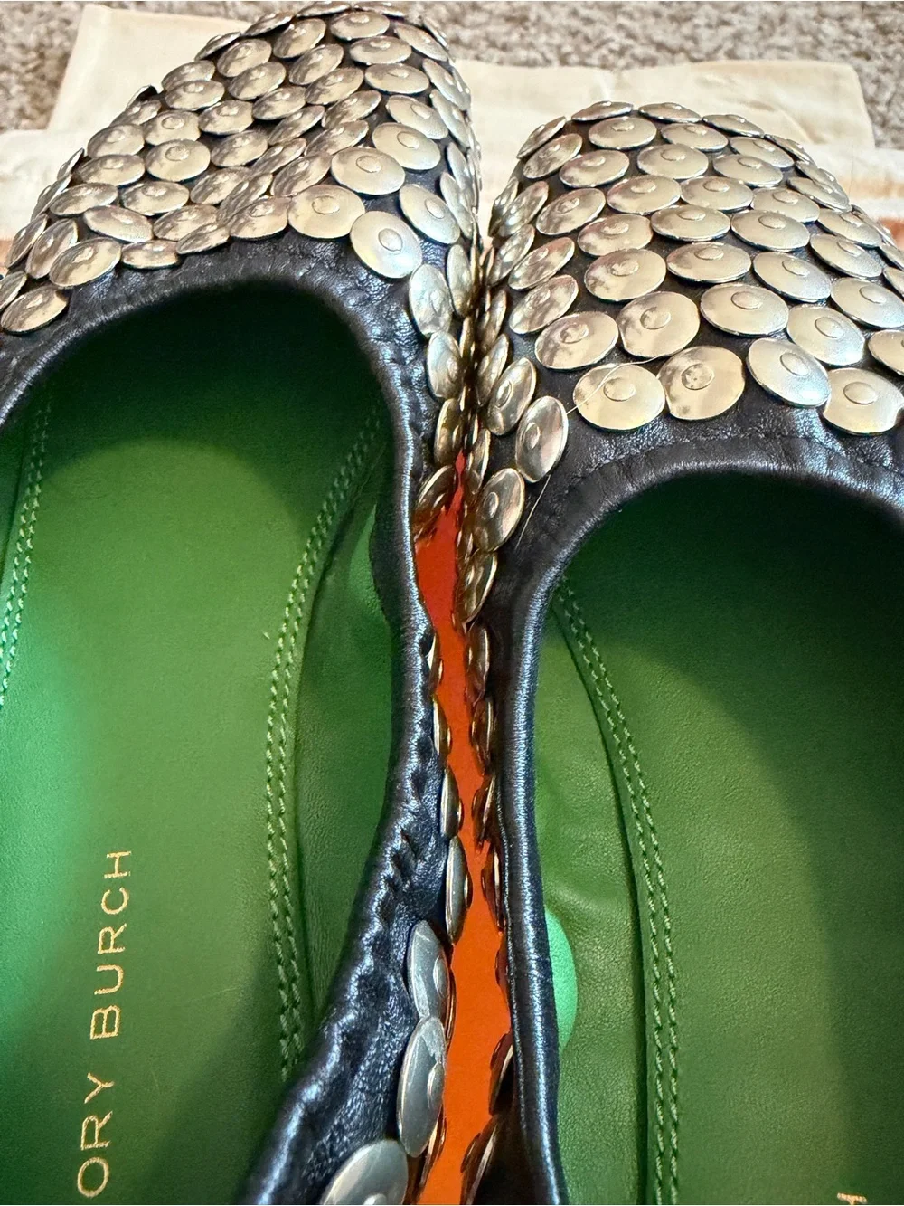 Tory Burch Studded Ballet Flats