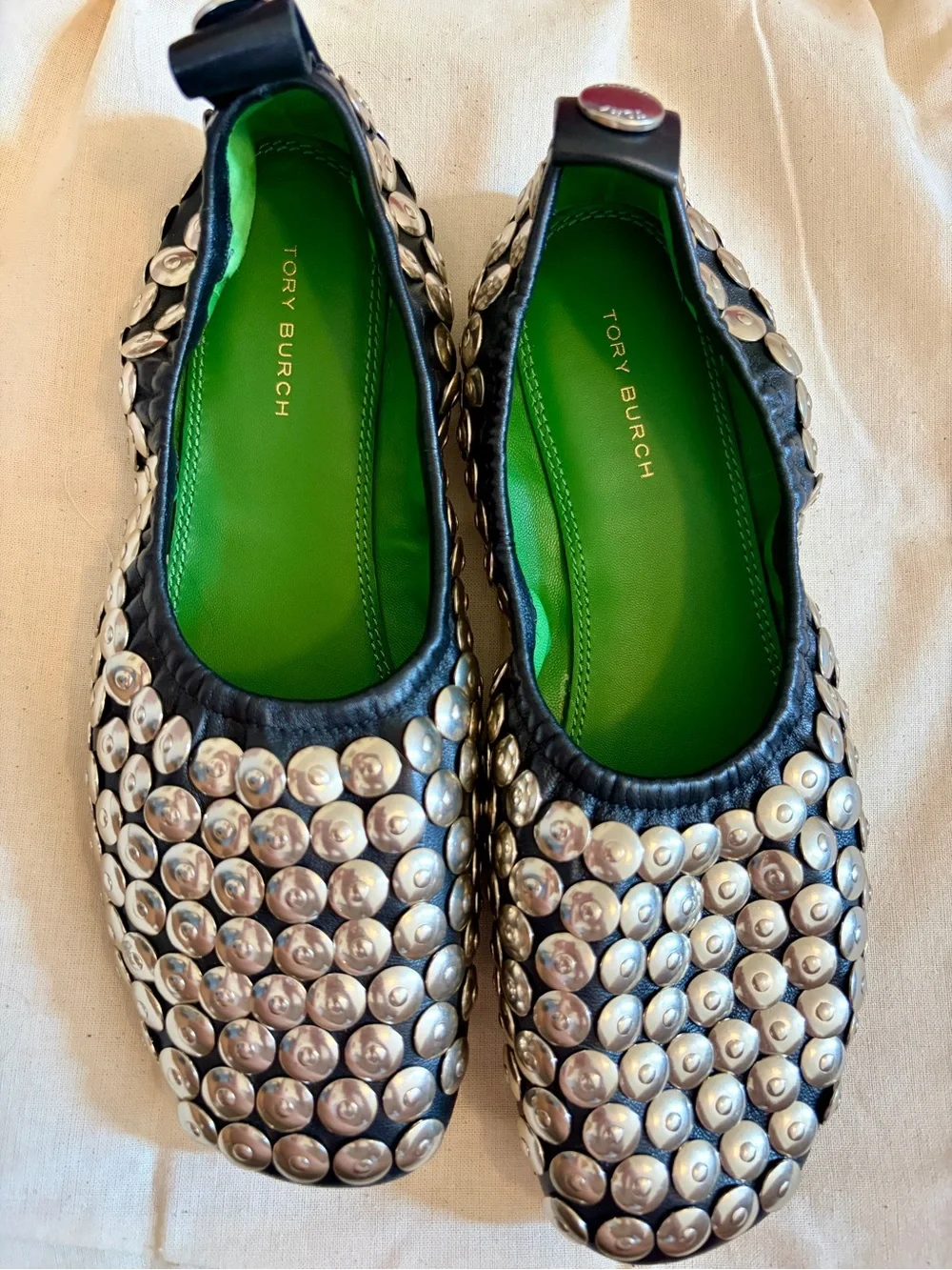 Tory Burch Studded Ballet Flats