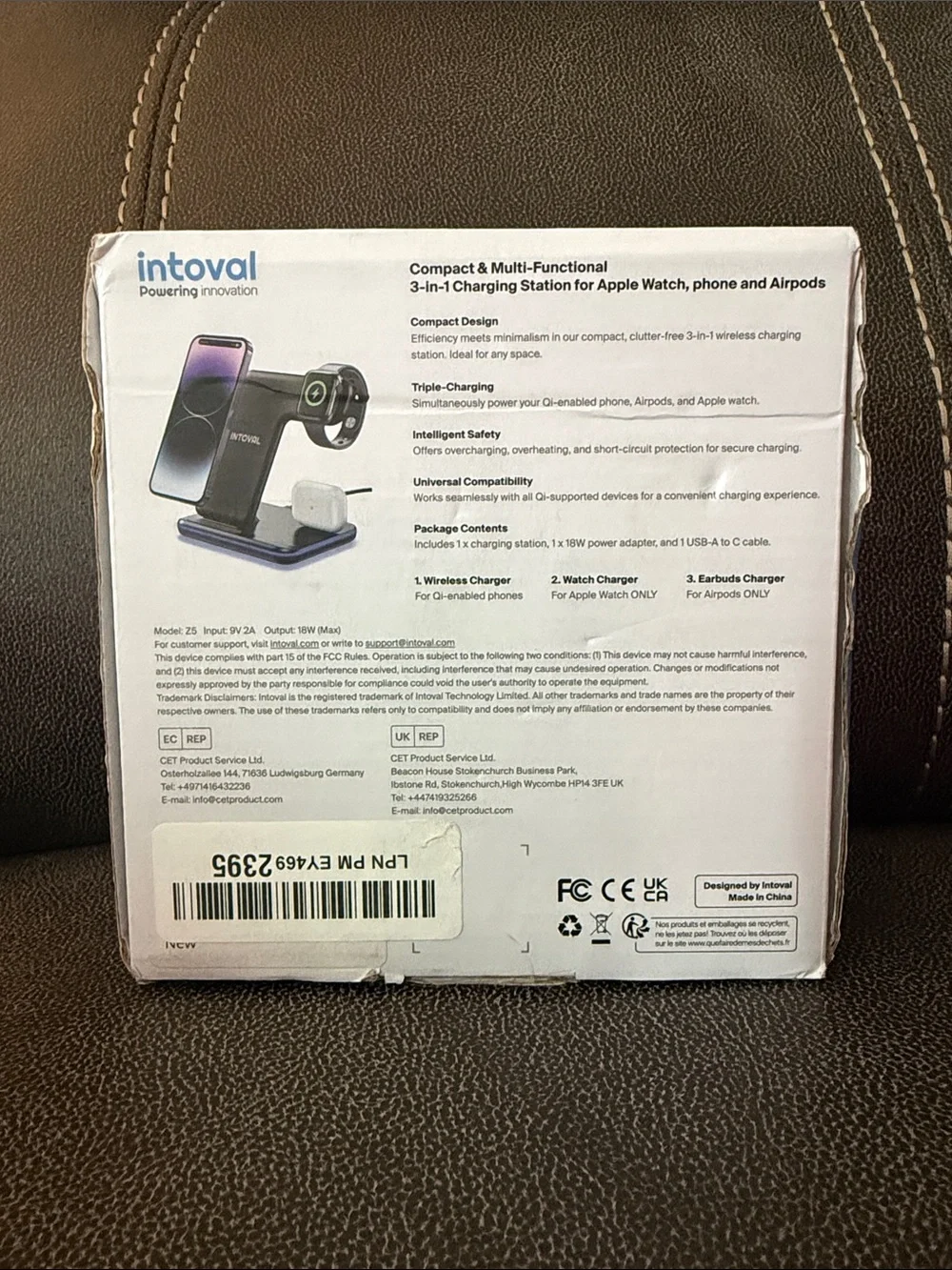 Intoval wireless charging