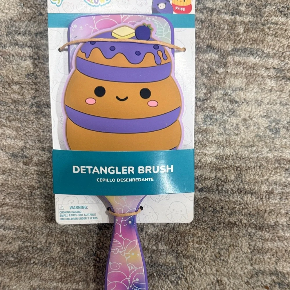 Squishmallows Orange & Purple Paden Detangler Brush