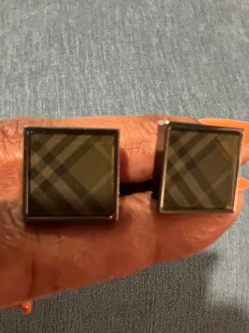Burberry cufflinks signature