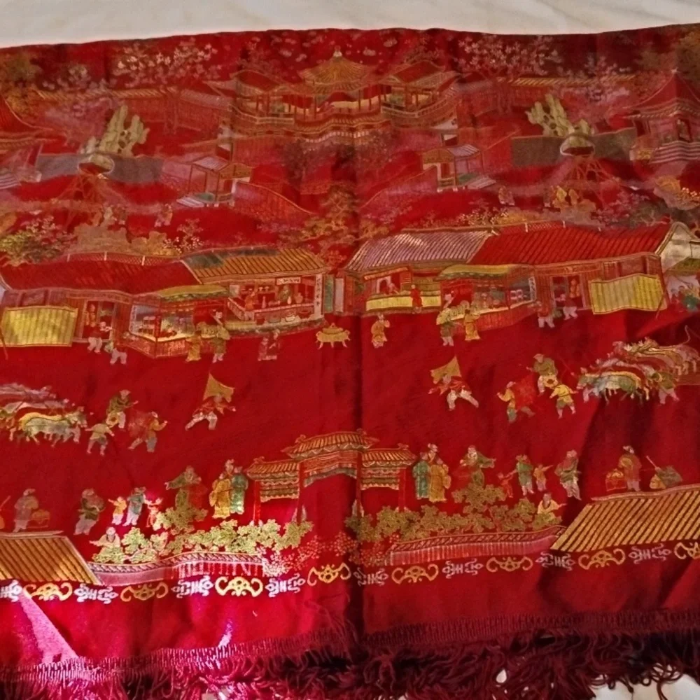 Brocaded Flowers vintage asian