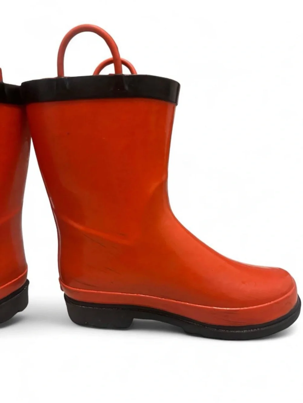 Nintendo Super Mario Kids Red Rain Boots With Black Trim Size 13