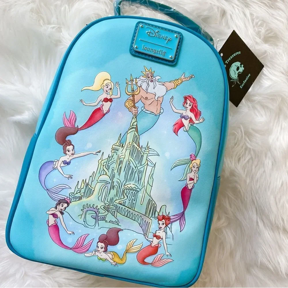 Loungefly Disney The Little Mermaid Ariel Family Mini Backpack