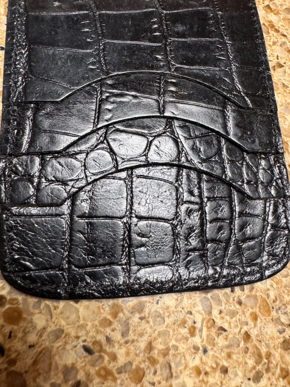 Source Unknown croc embossed