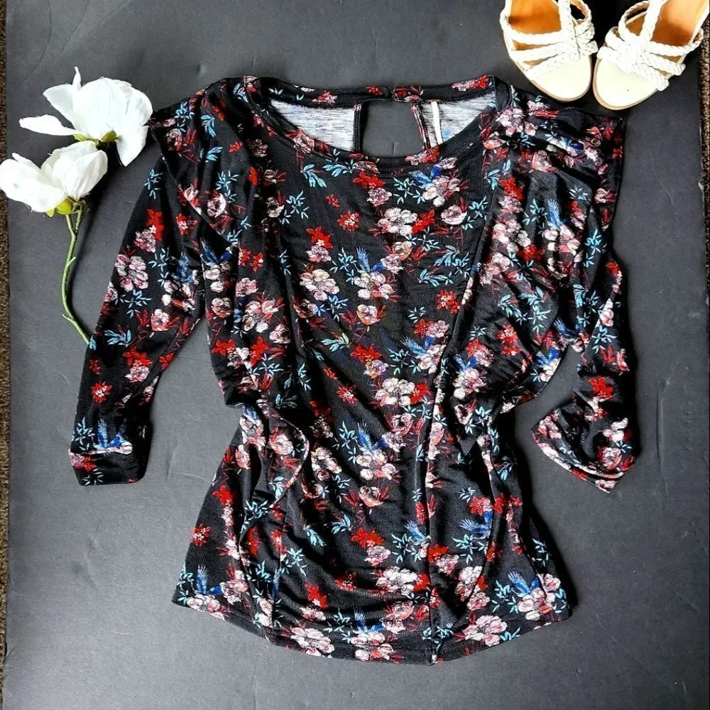 Free People Floral Blouse