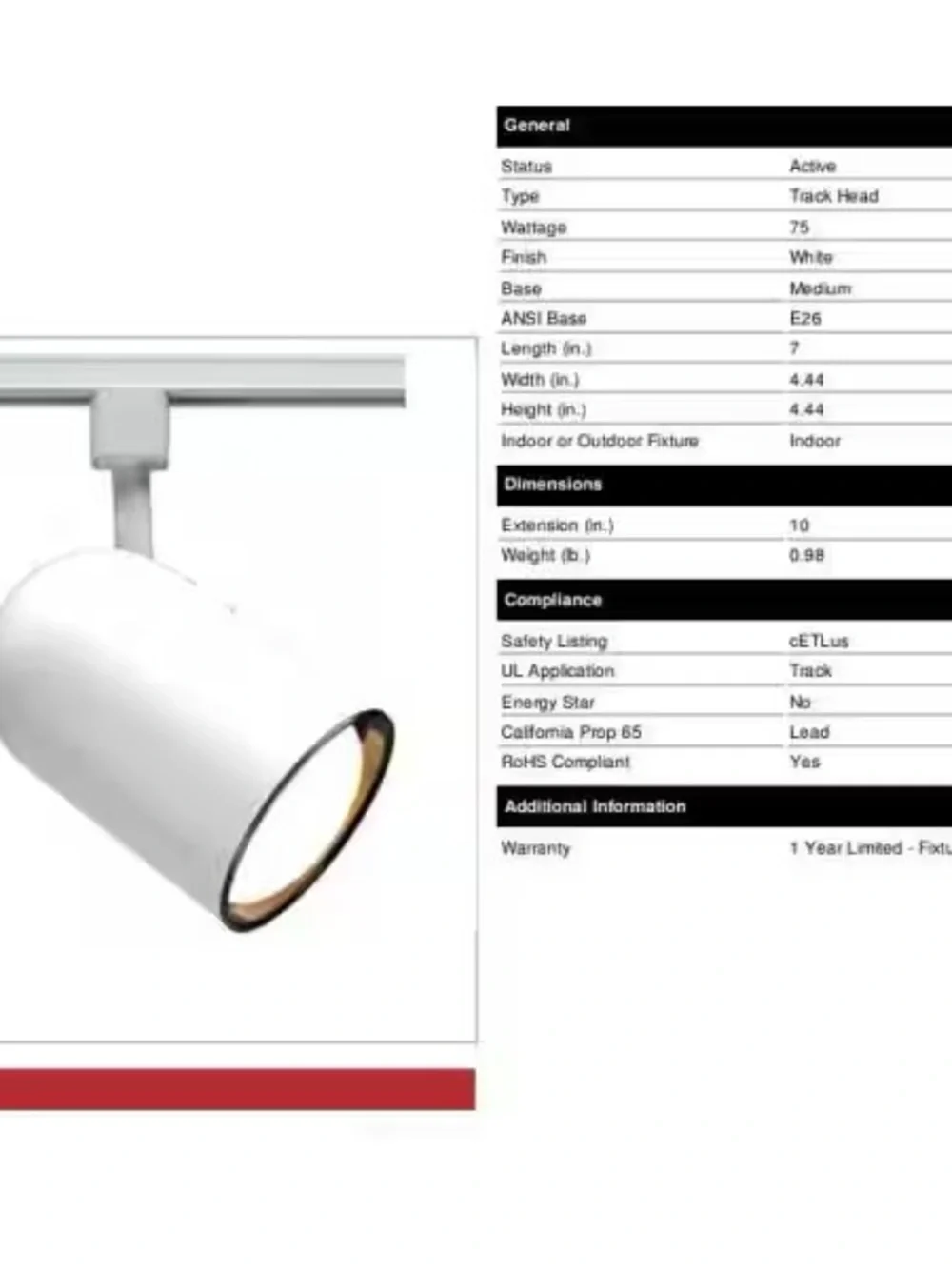 Satco / NUVO white track