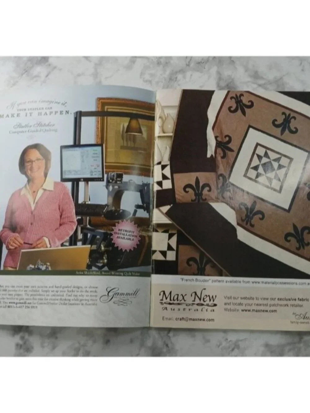 Australian Patchwork & Quilting beautiful quilting