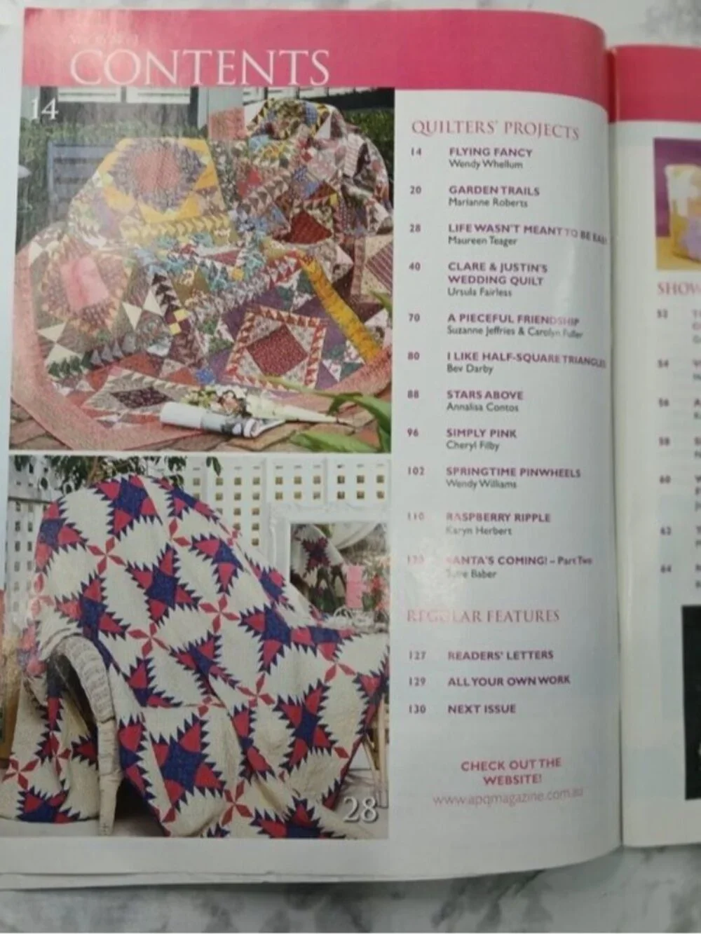 Australian Patchwork & Quilting beautiful quilting
