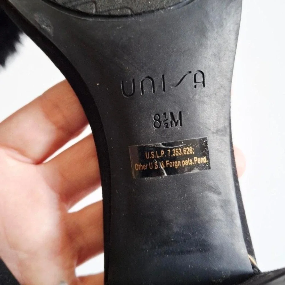 Unisa black faux