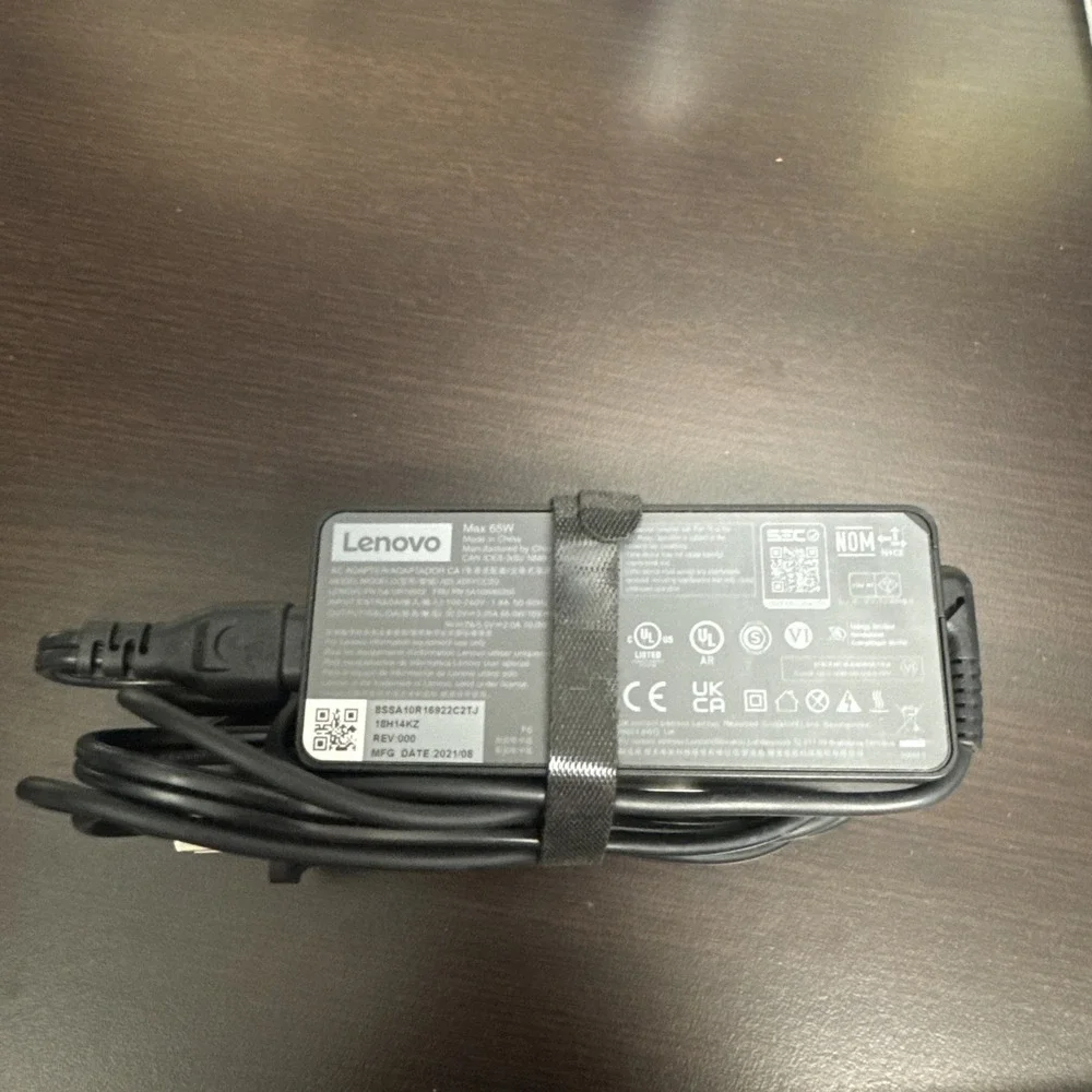 Genuine Lenovo 65W USB-C Type-C Laptop Charger‎ AC Adapter ADLX65