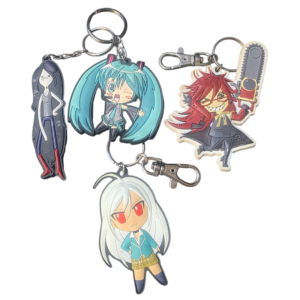 Anime Character Keychain Set
