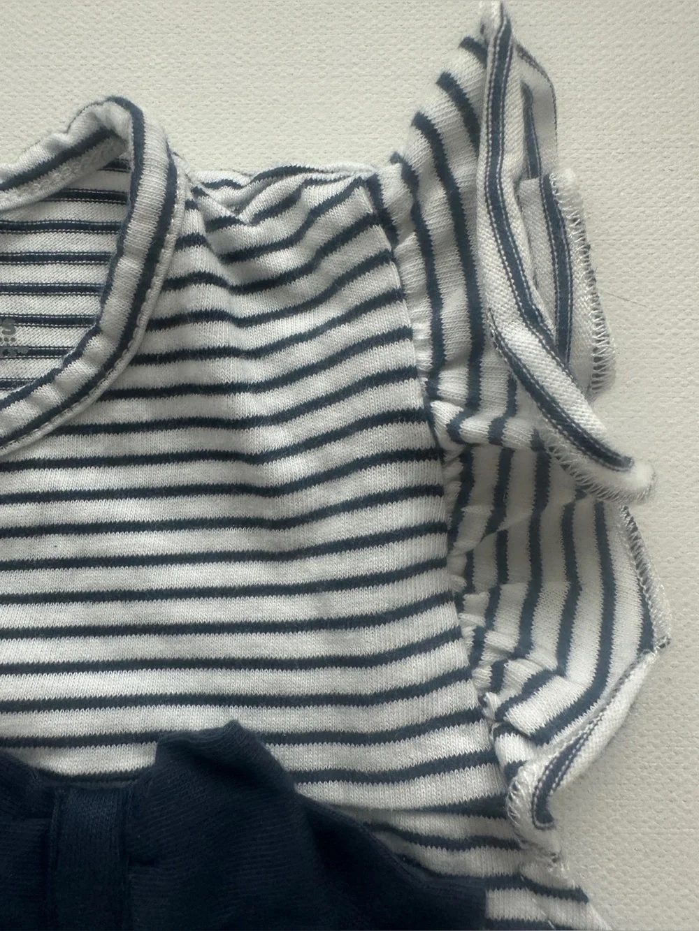 Simple Joys girl’s dress with Navy Bow Accent and Cat & Jack pants. Size 3T.
