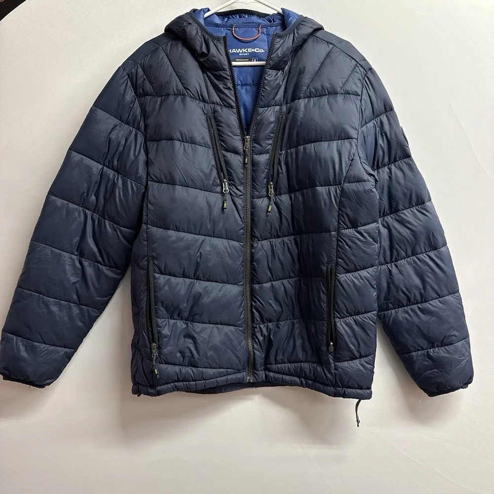 Hawke & Co Dark Blue Men's Quilted‎ Jacket Sz M