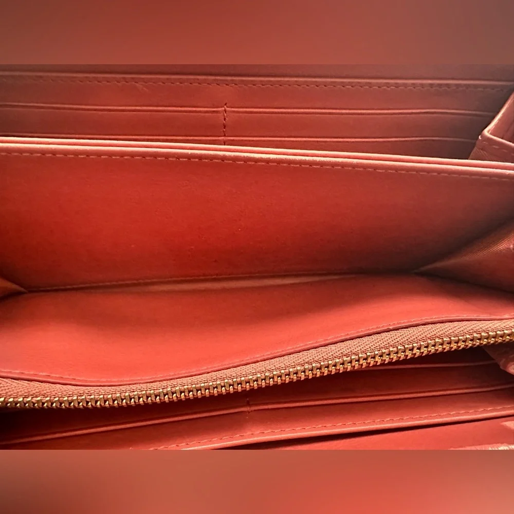 Dior Cannage Wallet (EUC; Pink)