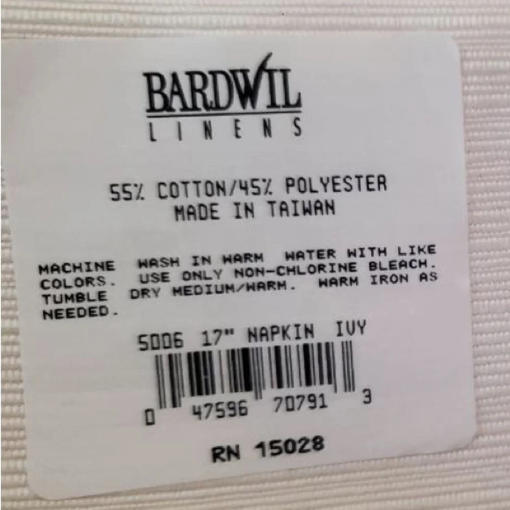 Bardwil Linens classic wash bg