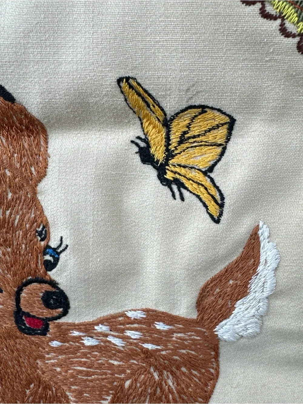 Handmade vintage needlepoint