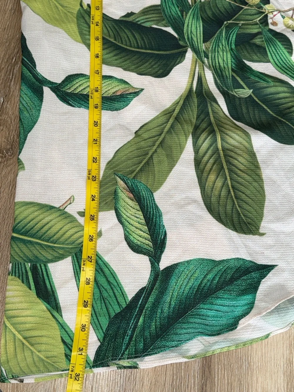 Tropical Leaf V-Neck Tunic Swim Cover, 1X