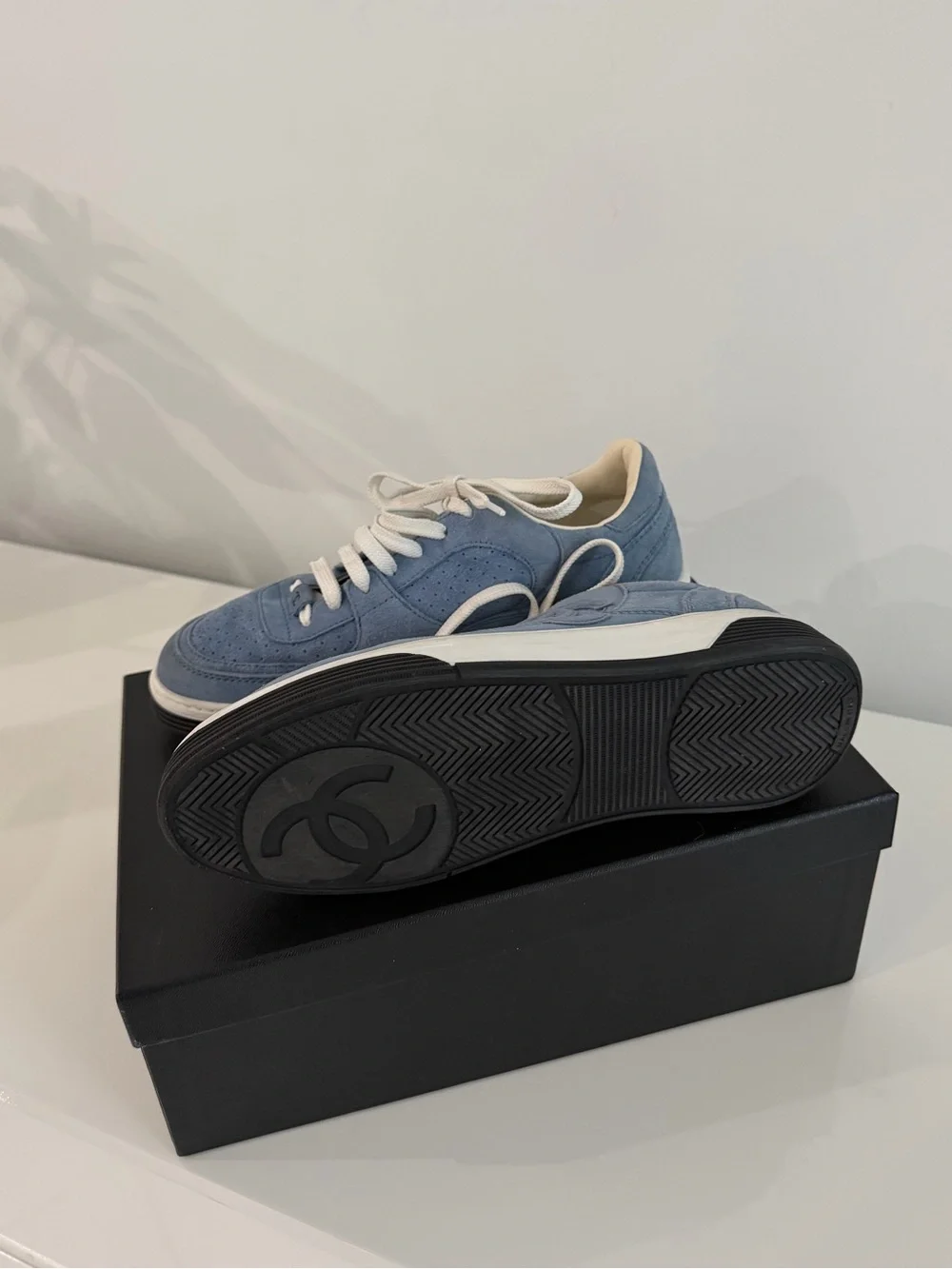 CHANEL dusty blue
