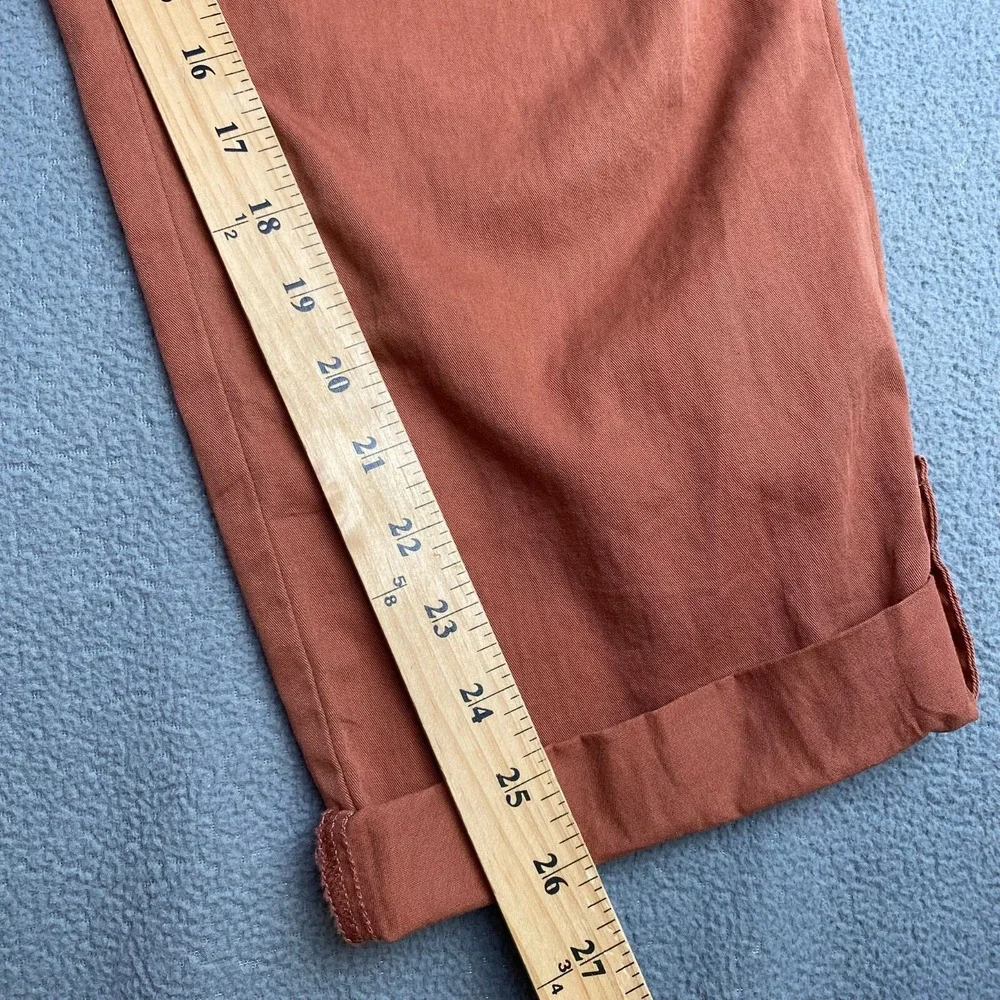 TRUTH+THEORY Women's Size XL Brick,Lightweight Cargo Cropped Pants,Elastic Waist