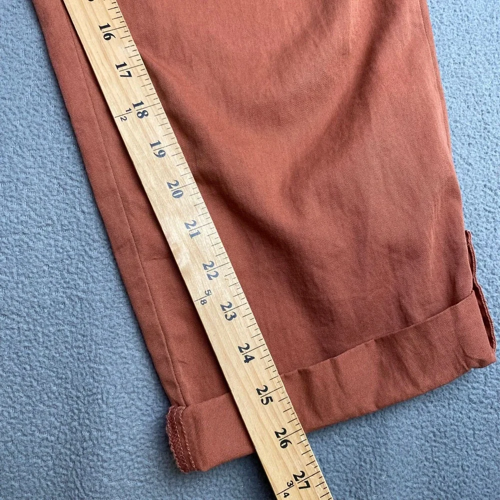TRUTH+THEORY Women's Size XL Brick,Lightweight Cargo Cropped Pants,Elastic Waist