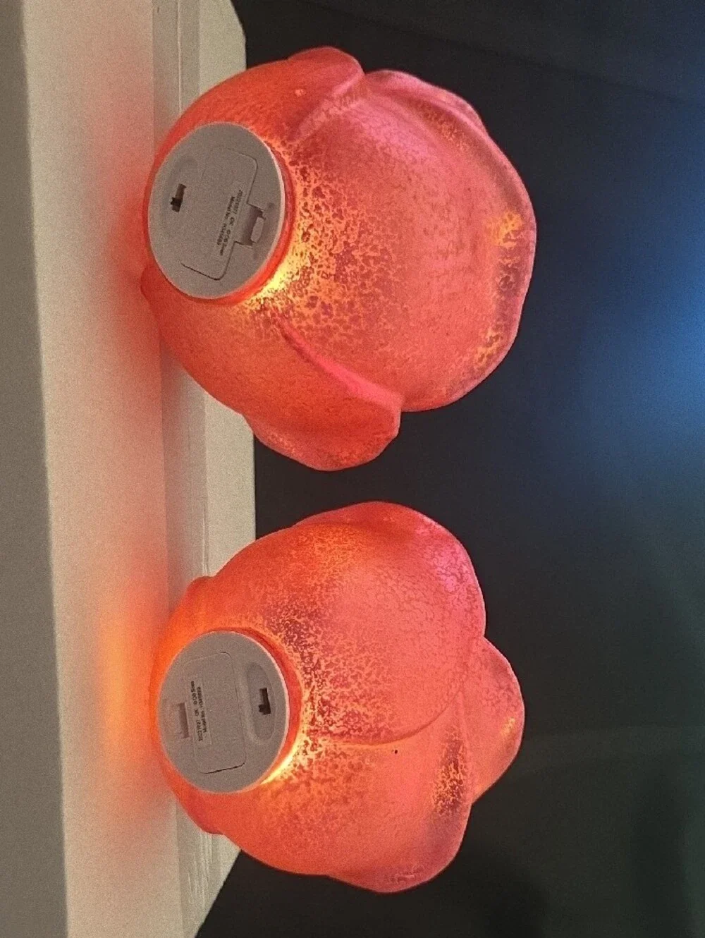 Set of 2 Illuminated Mercury Glass Roses by Valerie
