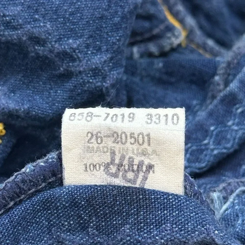 Vintage OshKosh B’gosh Girls Denim Overalls 6 USA Made 90s Stripe Cute Americana