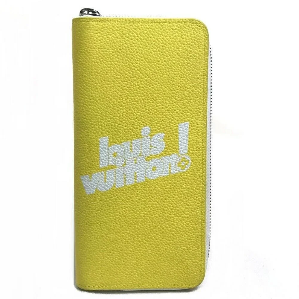 Authentic LOUIS VUITTON M80852 logo Zippy Wallet Vertical Everyday LV Long