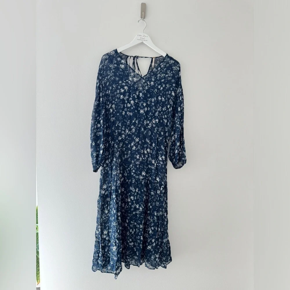 FREE PEOPLE Wallflower Blue Dress M