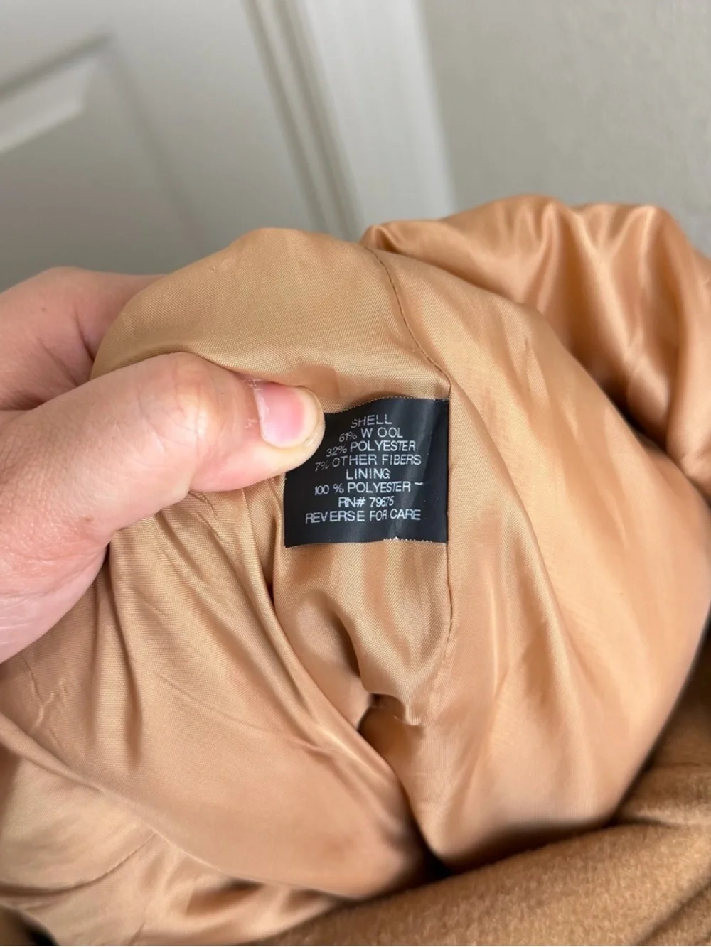 Michael Kors Camel Tan Wool-Blend Belted Coat