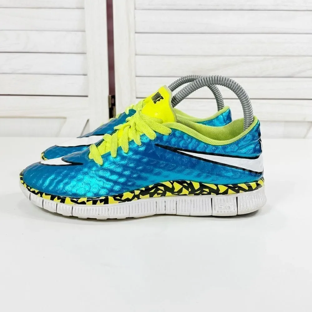 Nike Free Hypervenom GS Sneakers Blue Lagoon 5Y Big‎ Kids 705390-401