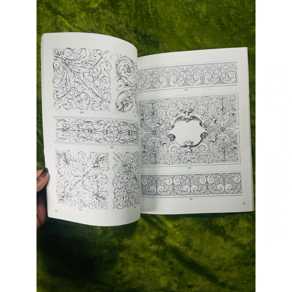 Dover Florid Victorian Ornament‎ Book Clip Art Designs 377 Royalty Free No CD