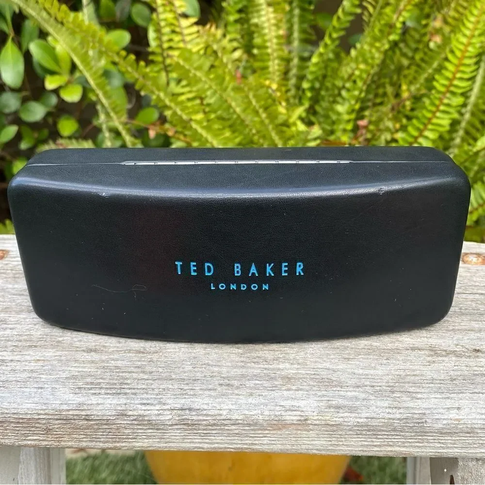 Ted Baker Black Rectangle Sunglasses Case. Unisex EUC!