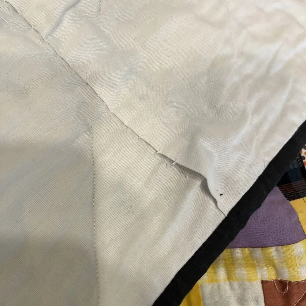 Vintage Handmade Scrappy Quilt 80