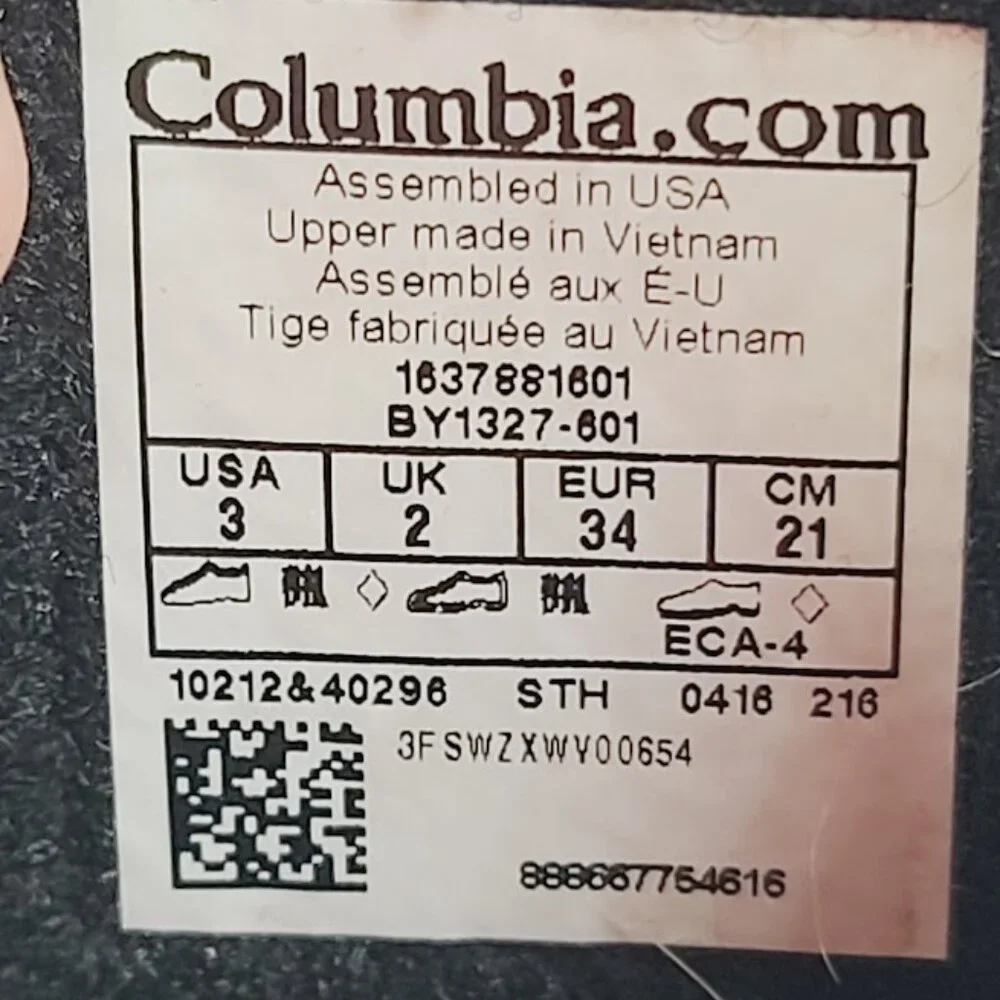 Columbia girl black