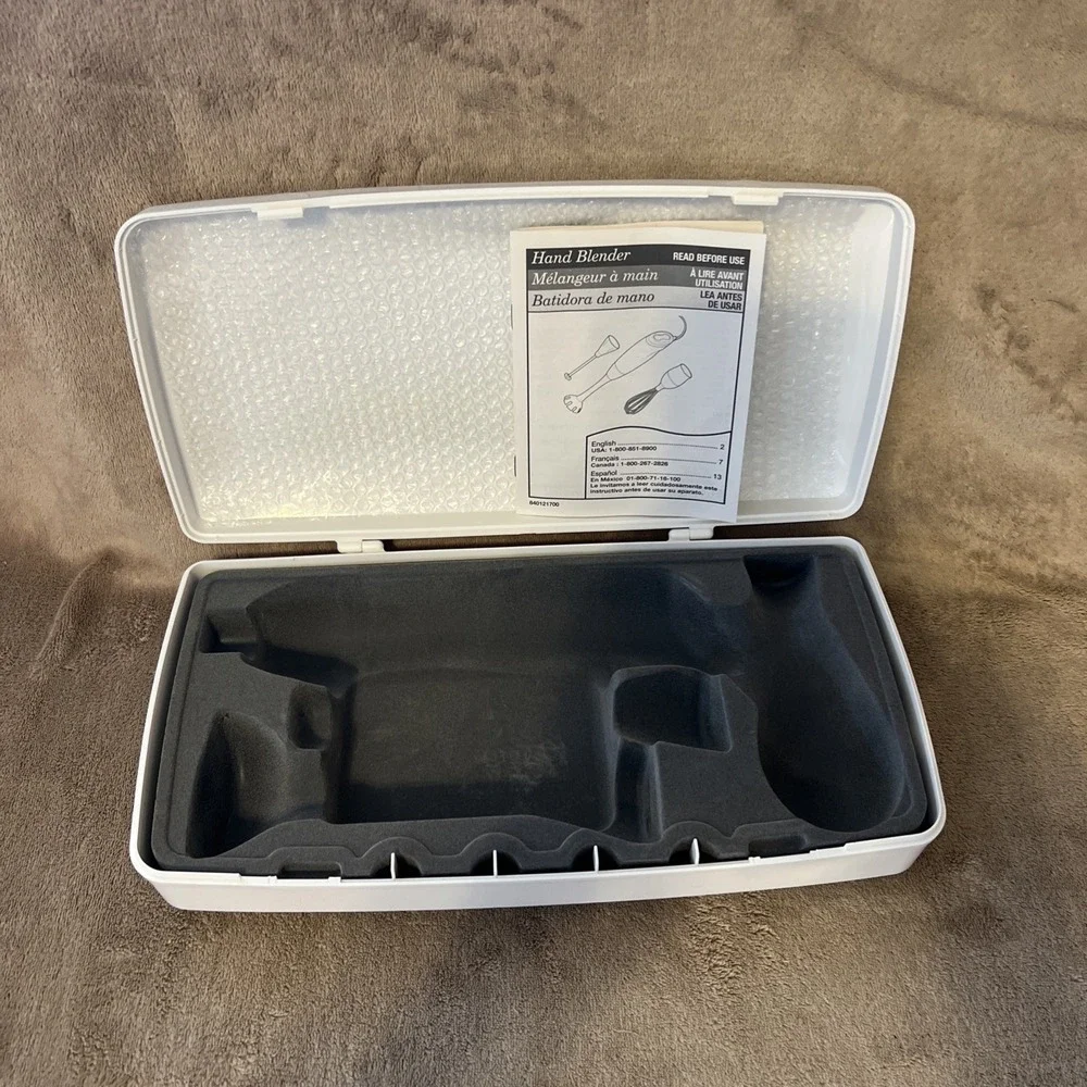 Vintage‎ 2005 Hamilton Beach Hand Blender 59780 STORAGE CASE and USER MANUAL