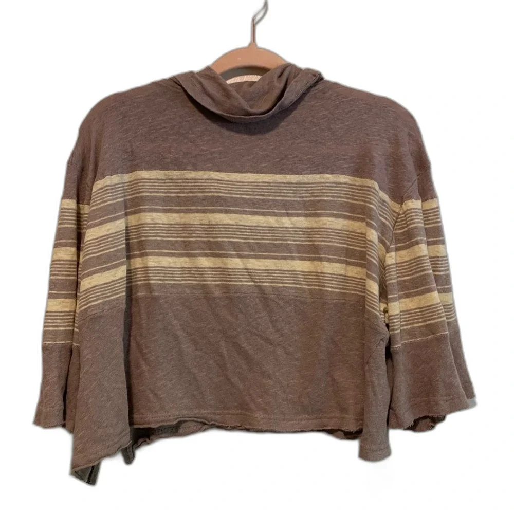 Free People We The Free linen blend Seaside top size medium
