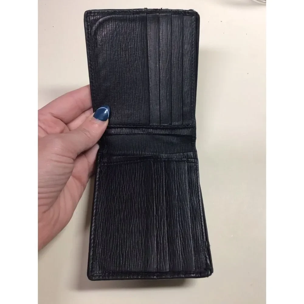 Salvatore Ferragamo black leather